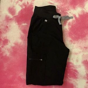 FIGS XXS regular black Zamora joggers pants